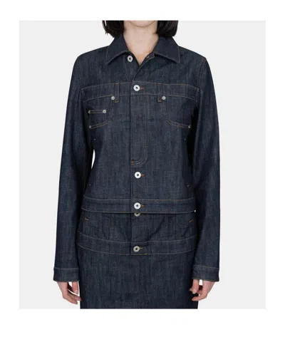 Jean Paul Gaultier Denim Jacket With Trompe Loeil Detail