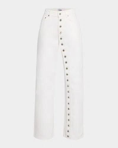 Jean Paul Gaultier Denim Jean With Buttons Details