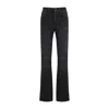 Jean Paul Gaultier Jeans With Padded Inlays And Lace-up