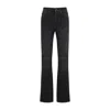 Jean Paul Gaultier Jeans With Padded Inlays And Lace-up In Black