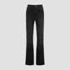 Jean Paul Gaultier Jeans With Padded Inlays And Lace-up In Vintageblack