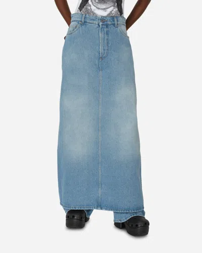 Jean Paul Gaultier Denim Trouser Skirt Light In Blue