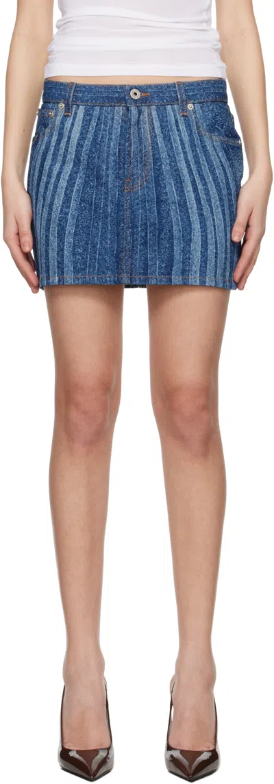 JEAN PAUL GAULTIER DENIM SKIRT WITH BELT LOOPS