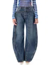Jean Paul Gaultier Low Waist Belted  Denim Baloon