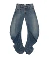 Jean Paul Gaultier Low-rise Jeans In Blue