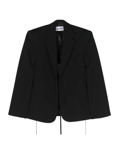 Jean Paul Gaultier Einreihiger Blazer Mit Corsage In Black