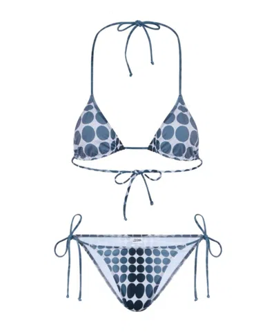 JEAN PAUL GAULTIER DOTS-PRINT TIE BIKINI SET