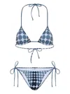 Jean Paul Gaultier Dots-print Tie Bikini Set In Multi