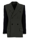 Jean Paul Gaultier Double-breasted Wool Blend Blazer Pockets In Green