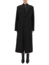 Jean Paul Gaultier Double Layer Coat Unisex In Black