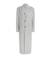 Jean Paul Gaultier Double-layer Longline Coat In Gray