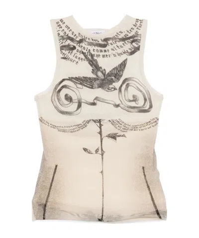 JEAN PAUL GAULTIER DOUBLE-LAYER MESH VEST