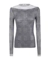 Jean Paul Gaultier Body Shadow And Prince Of Wales Top In Gray