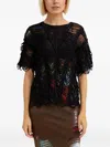Jean Paul Gaultier Double-layered T-shirt In Black