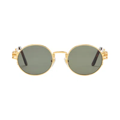 Pre-owned Jean Paul Gaultier Double Resort Sunglasses 'gold' | Men's Size Onesize