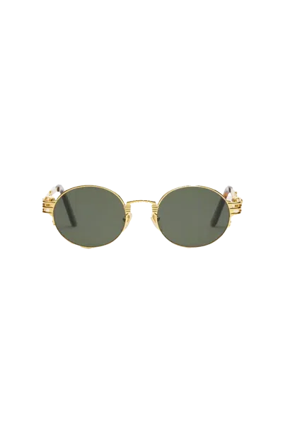 Jean Paul Gaultier Double Ressort 'the 56-6106' Sunglasses Gold