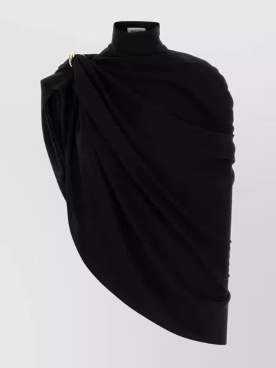 JEAN PAUL GAULTIER DRAPED HIGH NECK SLEEVELESS TOP