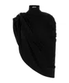 Jean Paul Gaultier Draped High Neck Sleeveless Top