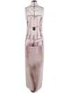 Jean Paul Gaultier Graphic-print Sleeveless Maxi Dress In Black
