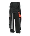 Jean Paul Gaultier Drawstring Casual Pants In Black