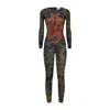 Jean Paul Gaultier Graphic Print Full-length Dress With Long Sleeves