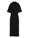 Jean Paul Gaultier Printed Cotton-blend Jersey Maxi Dress In Black