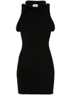 Jean Paul Gaultier Jersey Mini Dress In Black