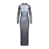 Jean Paul Gaultier Mesh Dress ''le Mâle'' In Gray