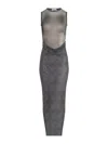 Jean Paul Gaultier Sleeveless Dress In Gray