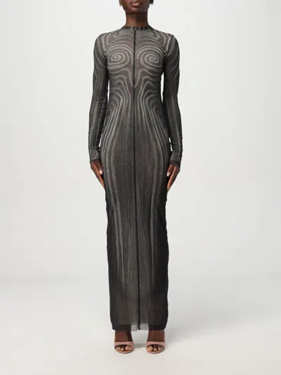 JEAN PAUL GAULTIER DRESS JEAN PAUL GAULTIER WOMAN COLOR BLACK,G73804002