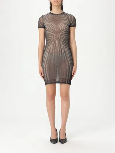 JEAN PAUL GAULTIER DRESS JEAN PAUL GAULTIER WOMAN COLOR BLACK,G61107002