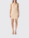 Jean Paul Gaultier Womens Nude Ribbed Sleeveless Cotton-jersey Mini Dress In Neutral