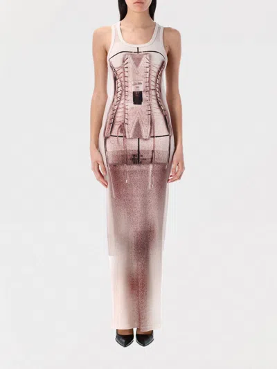 JEAN PAUL GAULTIER DRESS JEAN PAUL GAULTIER WOMAN COLOR PINK,G96504010