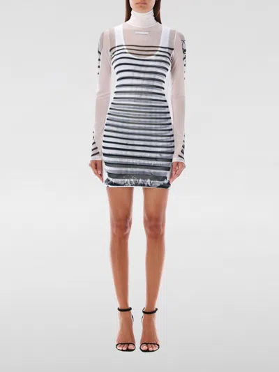 JEAN PAUL GAULTIER DRESS JEAN PAUL GAULTIER WOMAN COLOR WHITE,F87704001