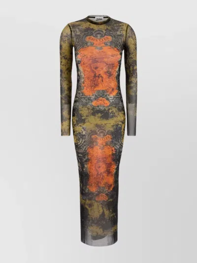 JEAN PAUL GAULTIER DRESS MESH PRINTED DESIGN