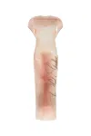 Jean Paul Gaultier Silhouette-print Maxi Dress In Printed