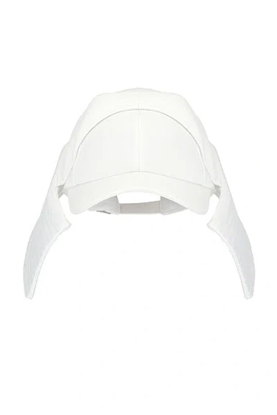 Jean Paul Gaultier Drill Bob Marine Hat In White
