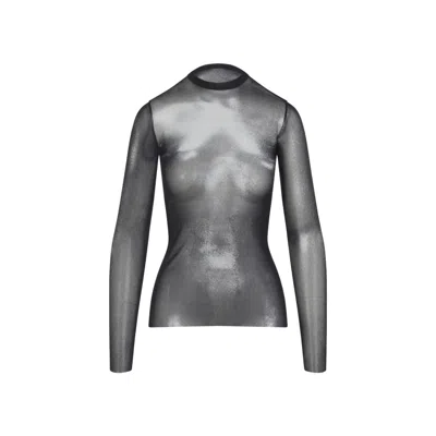 JEAN PAUL GAULTIER DUST BLACK POLYAMIDE TOP