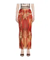 Jean Paul Gaultier Écorche Skirt In Multi