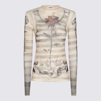 JEAN PAUL GAULTIER JEAN PAUL GAULTIER ECRU TOP