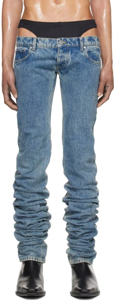 Jean Paul Gaultier Edition Jeans In Blue