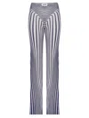Jean Paul Gaultier Elasticated Morphing-stripes Trousers In Multi
