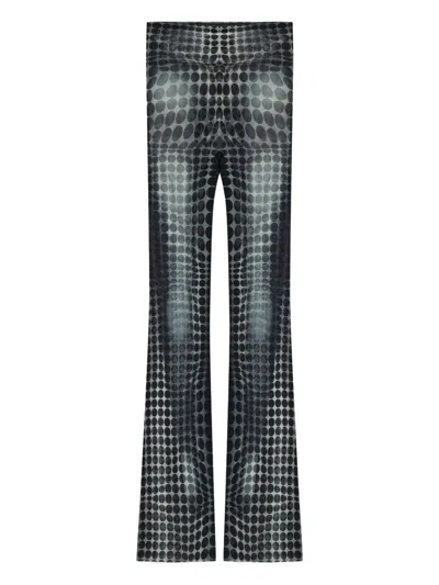 Jean Paul Gaultier Elasticated-waist Dots-print Trousers In Multi