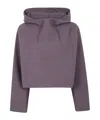 Jean Paul Gaultier Embossed-logo Hoodie In Purple