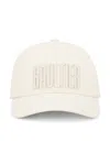 Jean Paul Gaultier Logo-embroidered Cap In Ecru