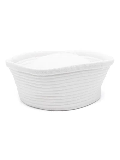 Jean Paul Gaultier Embroidered-logo Bucket Hat In White