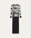 Jean Paul Gaultier Dresses In 000201-black/grey/white