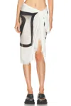 Jean Paul Gaultier Eyes And Lips Printed Pareo In Black & White