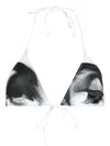 JEAN PAUL GAULTIER EYES-PRINT BIKINI TOP