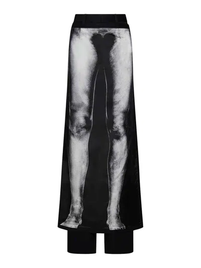 JEAN PAUL GAULTIER BLACK WOOL TROUSERS